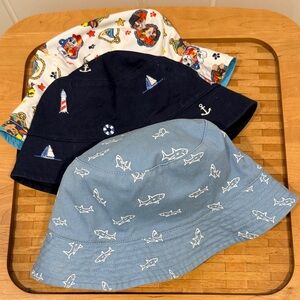Janie and Jack, Baby Gap Toddler Bucket Hats - all 3 sold together